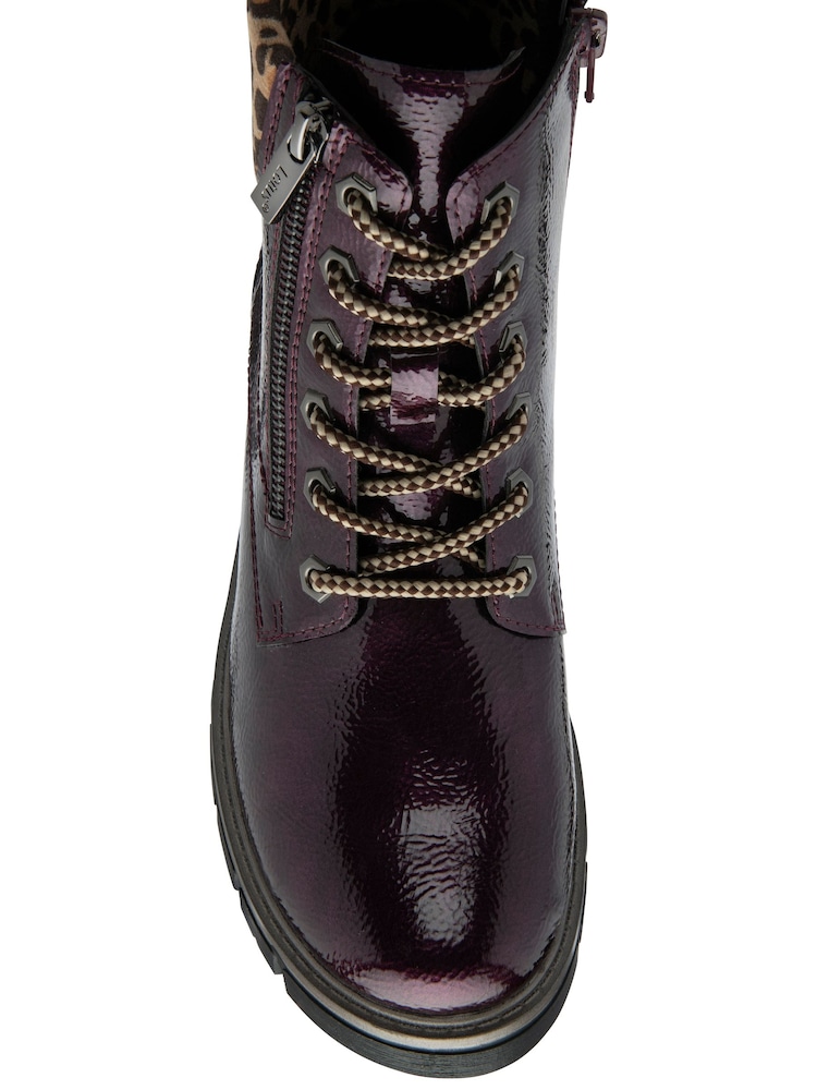 Lotus Purple Patent Ankle Boots - Image 4 of 4