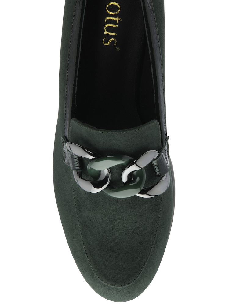 Lotus Green Wedge Loafers - Image 4 of 4