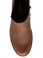 Lotus Brown Chelsea Boots - Image 4 of 4