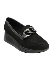 Lotus Black Wedge Loafers - Image 1 of 4