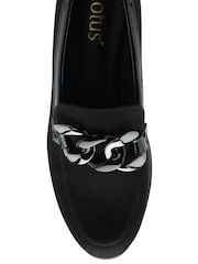 Lotus Black Wedge Loafers - Image 4 of 4