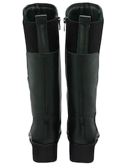 Lotus Green Heeled Knee High Boots - Image 3 of 4