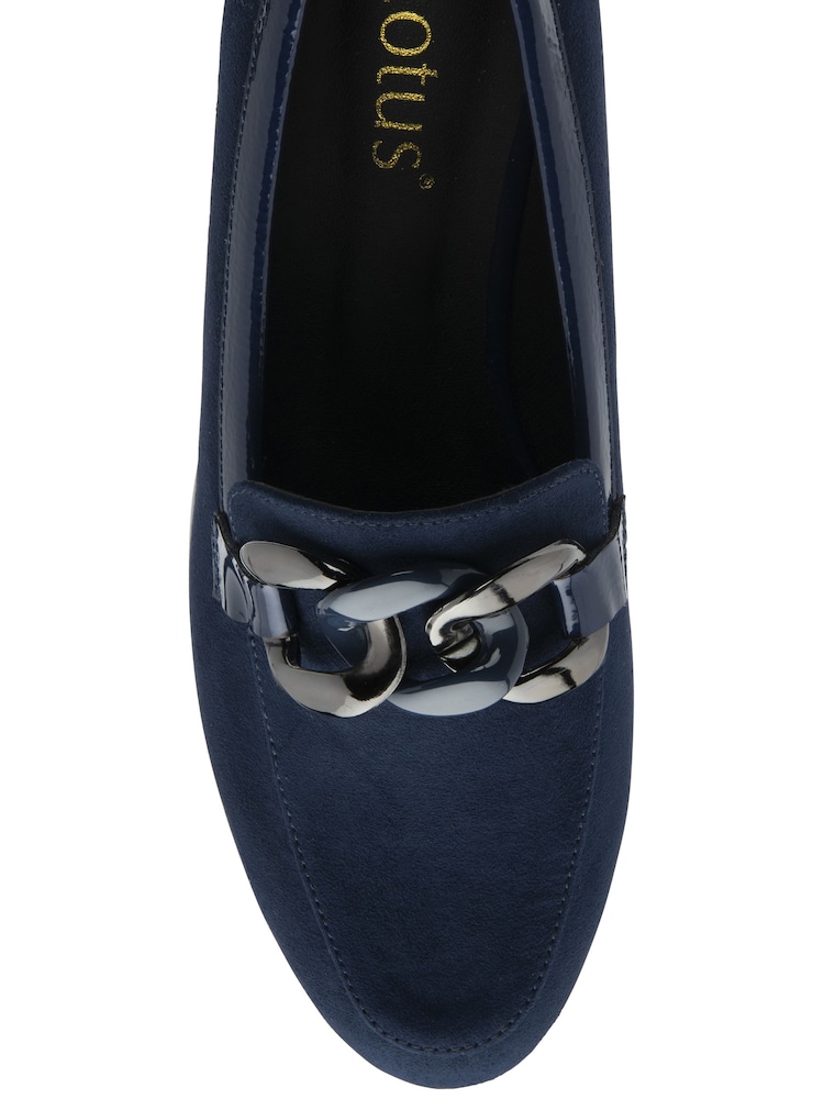 Lotus Blue Wedge Loafers - Image 4 of 4