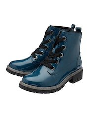 Lotus Blue Patent Ankle Boots - Image 2 of 4