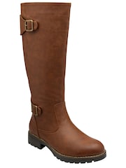 Lotus Brown Knee-High Boots - Image 1 of 4