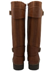 Lotus Brown Knee-High Boots - Image 3 of 4