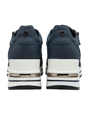 Lotus Blue Zip-Up Wedge Trainers - Image 3 of 4