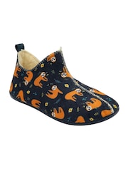 Lotus Blue Textile Slippers - Image 1 of 4