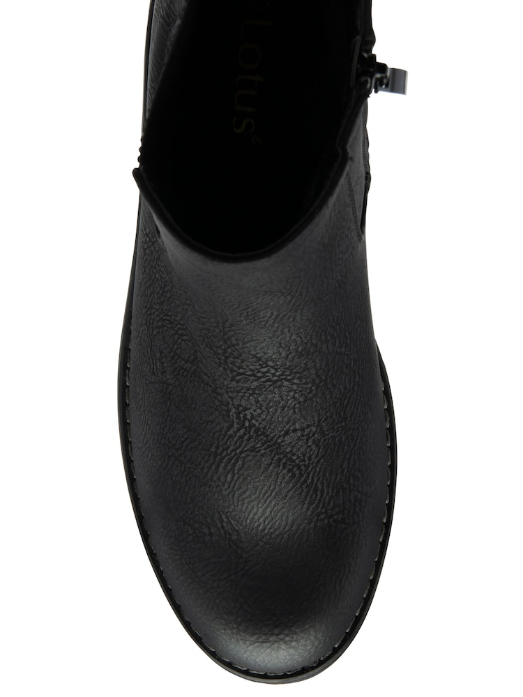 Lotus Black Chelsea Boots - Image 4 of 4