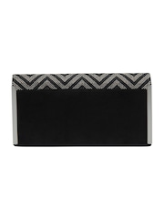 Lotus Black Clutch Bag with Chain - Image 2 of 4