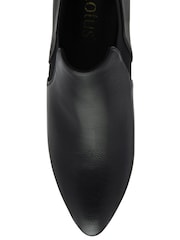 Lotus Dark Black Patent Mary Jane Court Shoes - Image 4 of 4