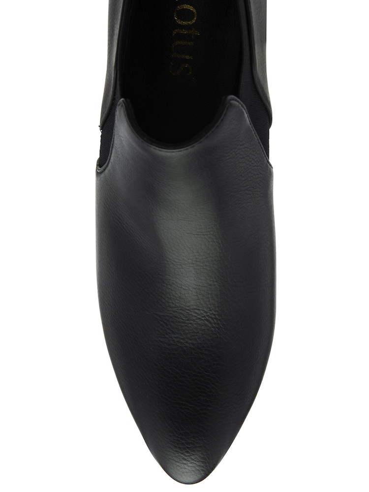 Lotus Dark Black Patent Mary Jane Court Shoes - Image 4 of 4