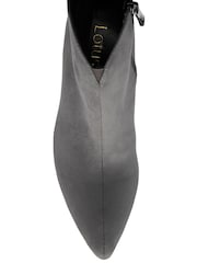 Lotus Grey Pointed Toe Ankle Boots - Image 4 of 4