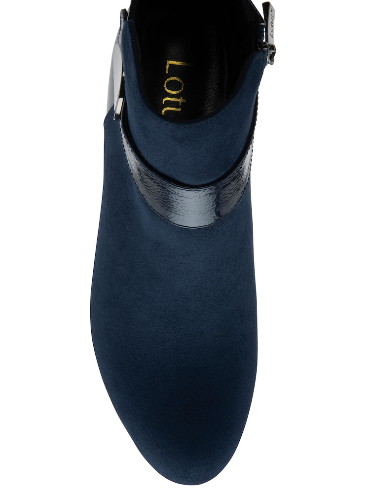 Lotus Blue Heeled Ankle Boots - Image 4 of 4