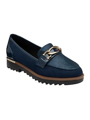 Lotus Blue Cleated Sole Loafers - Image 1 of 4