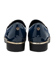 Lotus Blue Cleated Sole Loafers - Image 3 of 4