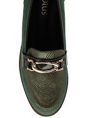 Lotus Green Cleated Sole Loafers - Image 4 of 4