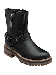 Lotus Black Zip Up Ankle Boots - Image 1 of 4