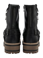 Lotus Black Zip Up Ankle Boots - Image 3 of 4