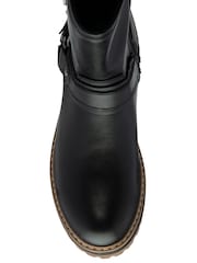 Lotus Black Zip Up Ankle Boots - Image 4 of 4