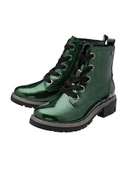 Lotus Green Patent Ankle Boots - Image 2 of 4