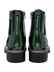 Lotus Green Patent Ankle Boots - Image 3 of 4