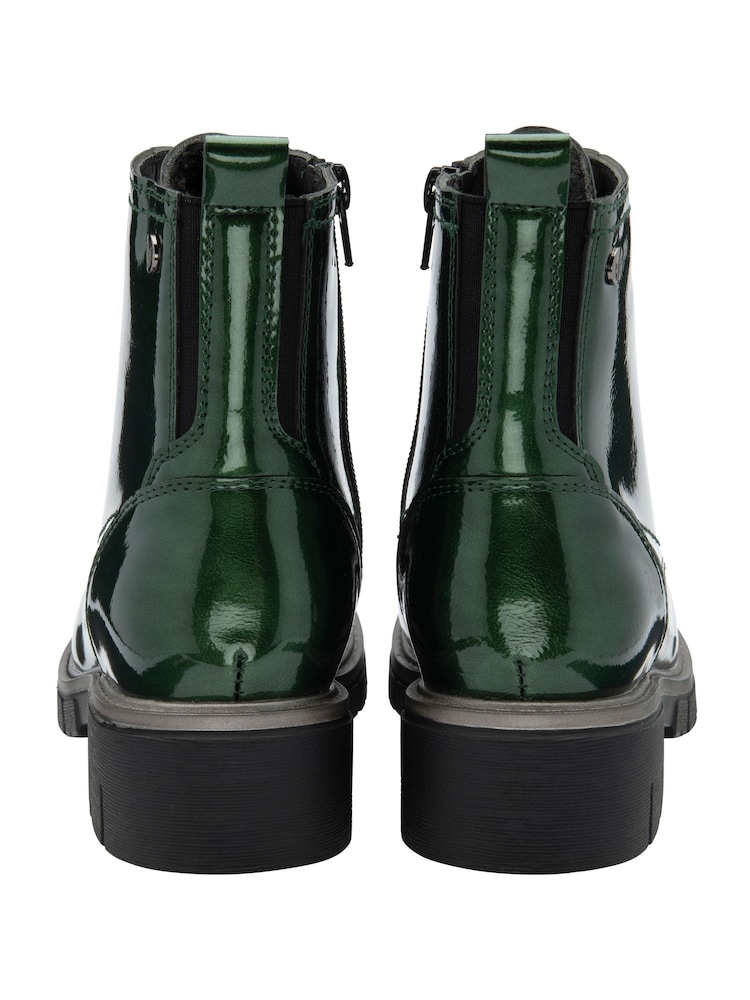 Lotus Green Patent Ankle Boots - Image 3 of 4