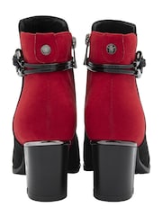 Lotus Black Heeled Ankle Boots - Image 3 of 4