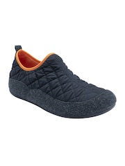 Lotus Blue Quilted Full Shoe Slippers - Image 1 of 4