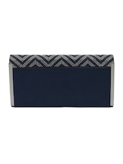 Lotus Blue Clutch Bag with Chain - Image 2 of 4