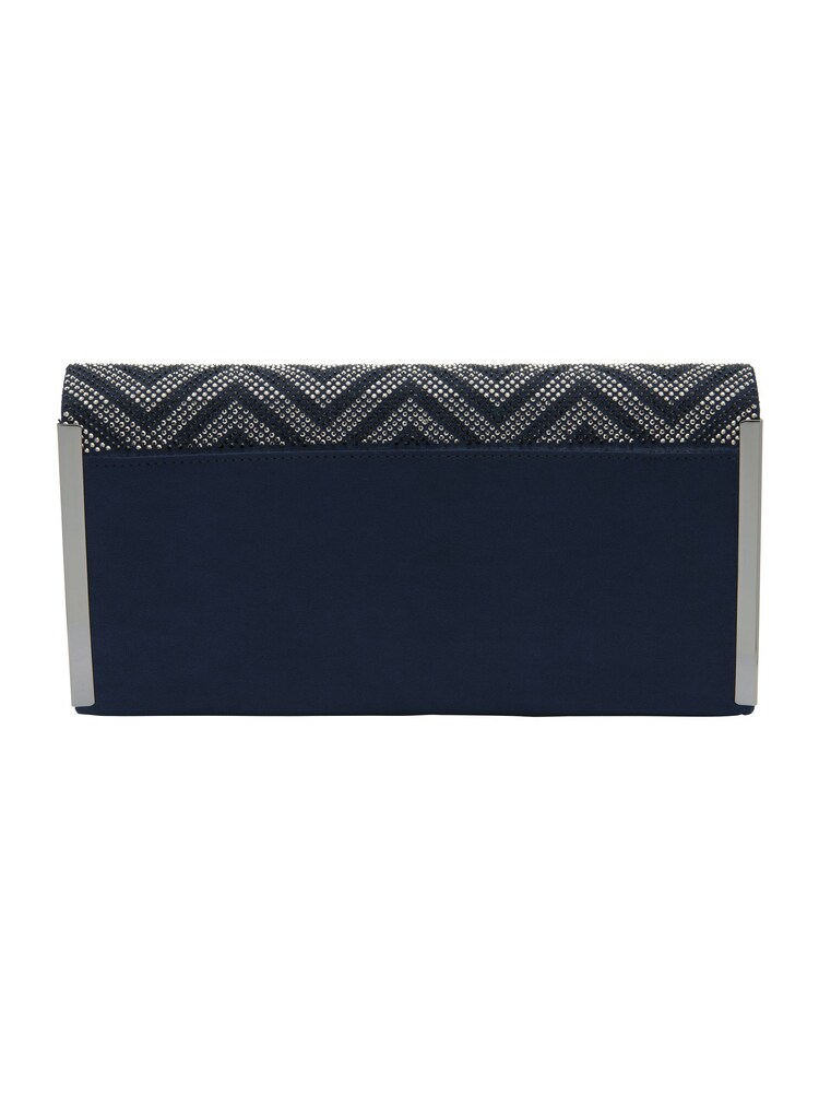 Lotus Blue Clutch Bag with Chain - Image 2 of 4 Lotus Blue Clutch Bag with Chain - Image 2 of 4