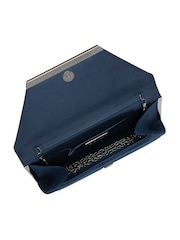 Lotus Blue Clutch Bag with Chain - Image 4 of 4