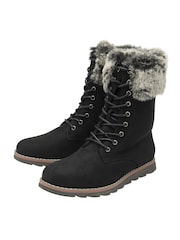 Botas de cano curto Lotus com zíper - Imagem 2 de 4