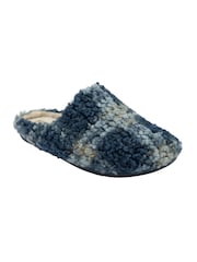 Lotus Blue Winter Polka Dot Mule Slippers - Image 1 of 4