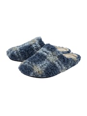 Lotus Blue Winter Polka Dot Mule Slippers - Image 2 of 4