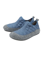 Lotus Blue Quilted Textile Slippers - Image 2 of 4