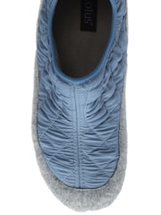 Lotus Blue Quilted Textile Slippers - Image 4 of 4