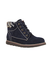 Lotus Blue Zip-Up Ankle Boots - Image 1 of 4