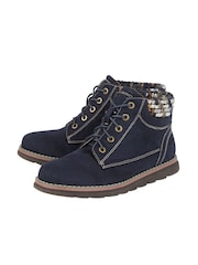 Lotus Blue Zip-Up Ankle Boots - Image 2 of 4