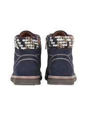 Lotus Blue Zip-Up Ankle Boots - Image 3 of 4