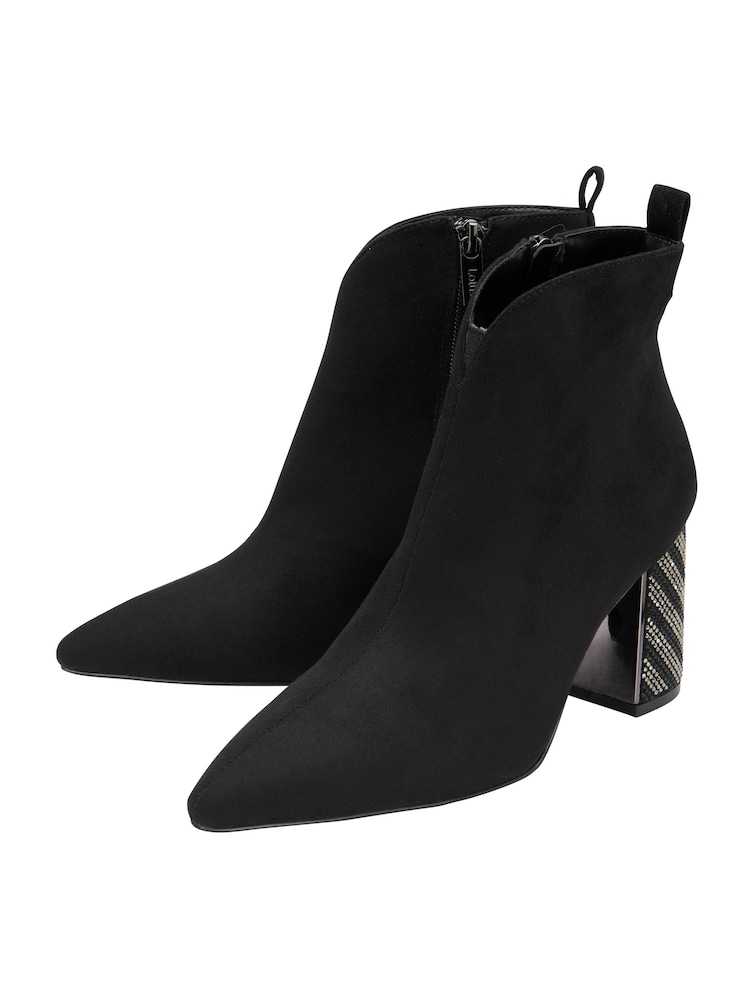 Lotus Pointed Toe Ankle Boots - Imagem 2 de 4