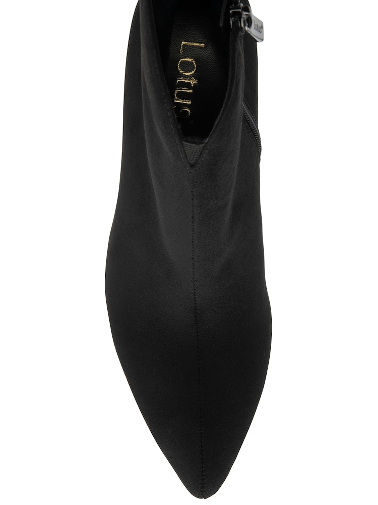Lotus Pointed Toe Ankle Boots - Imagem 4 de 4