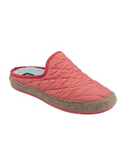 Lotus Orange Quilted Mule Slippers - Image 1 of 4