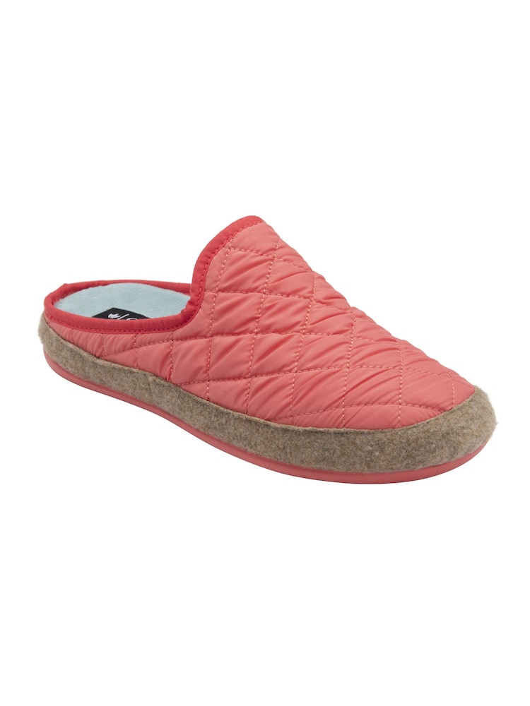 Lotus Orange Quilted Mule Slippers - Image 1 of 4