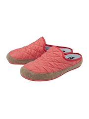 Lotus Orange Quilted Mule Slippers - Image 2 of 4