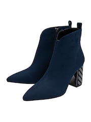 Lotus Blue Pointed-Toe Ankle Boots - Image 2 of 4