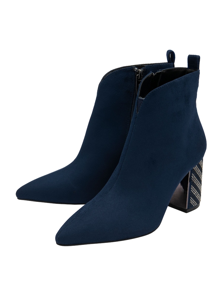 Lotus Blue Pointed-Toe Ankle Boots - Image 2 of 4