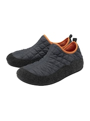 Lotus Grey Quilted Full Shoe Slippers - Image 2 of 4