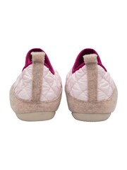 Lotus Pink Quilted Textile Slippers - Image 3 of 4