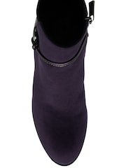 Lotus Purple Heeled Ankle Boots - Image 4 of 4